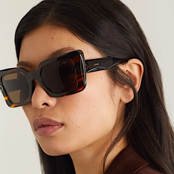 Celine | Accessories | Celine Cl456u Havana Tortoise Square  display picture 1